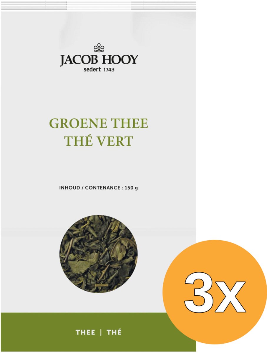 3x Jacob Hooygroene Thee (150 gr)