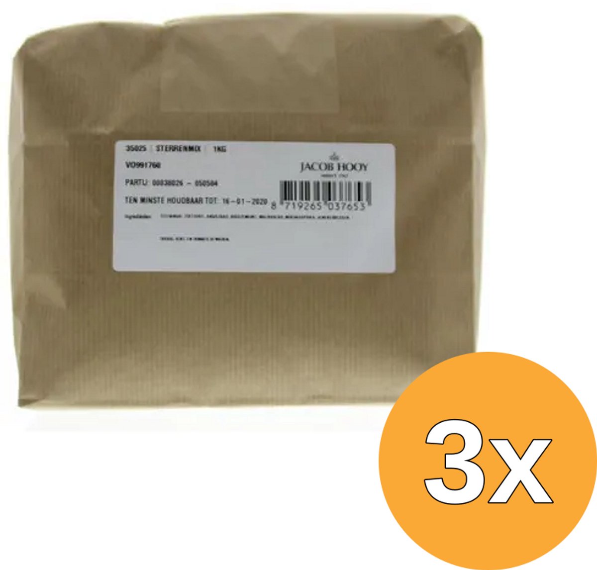 3x Jacob Hooy Sterrenmix (1000 gr)