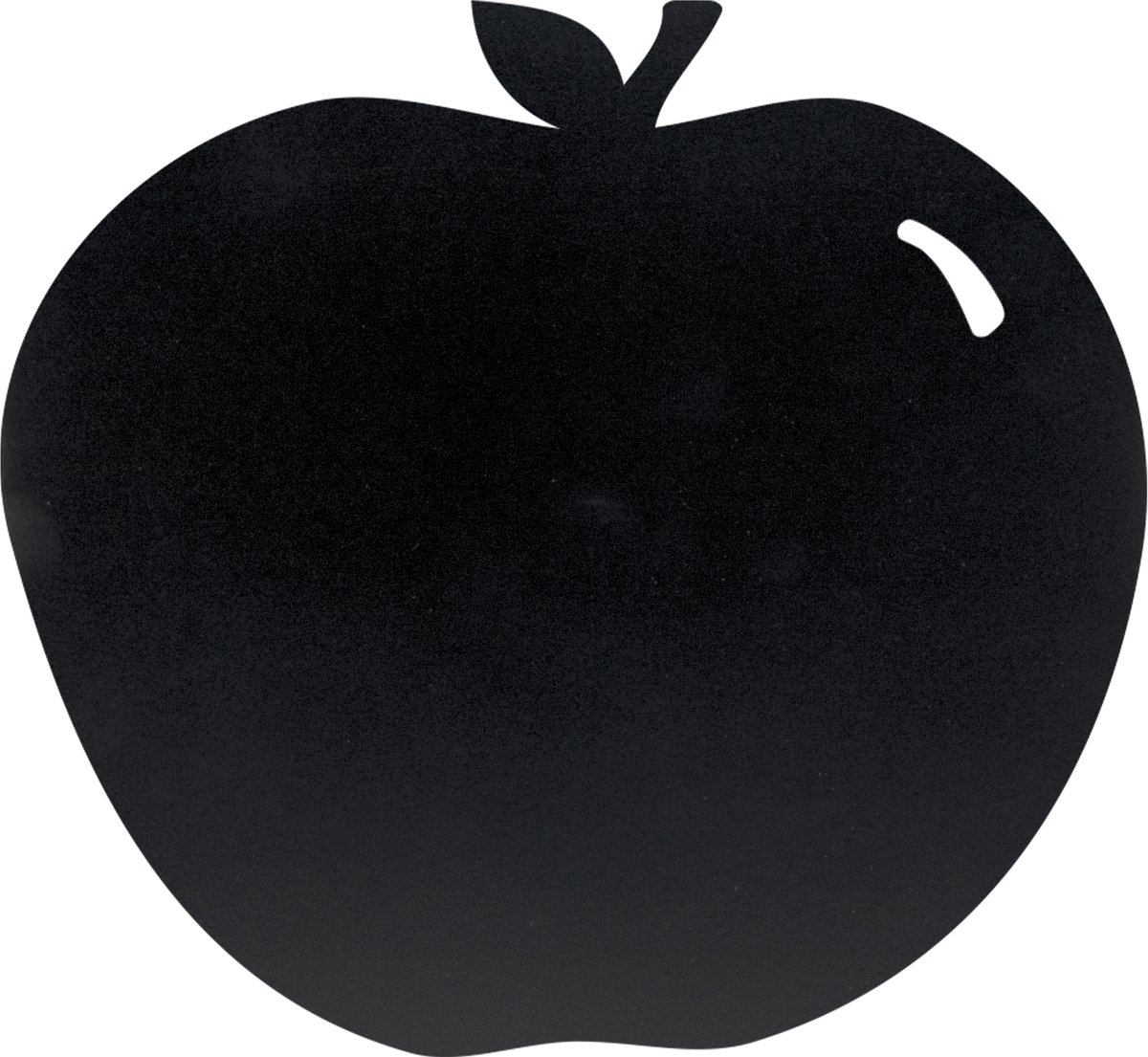 Securit® Silhouette Apple-wandkrijtbord in zwart