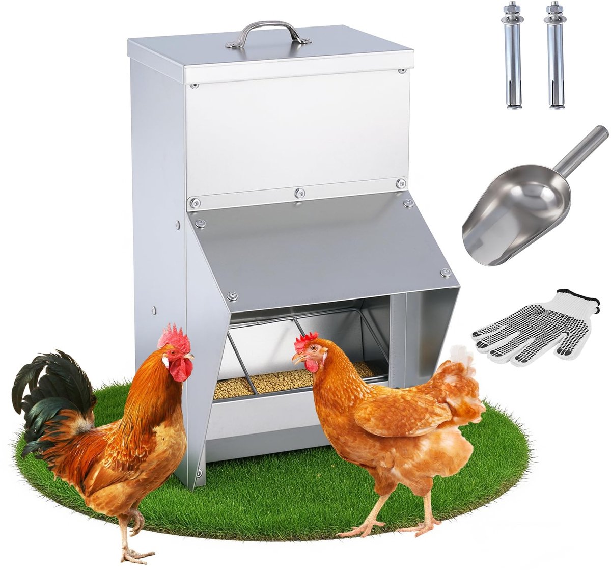 Solidchoice - Automatische Voeder voor Pluimvee met 10 kg Capaciteit