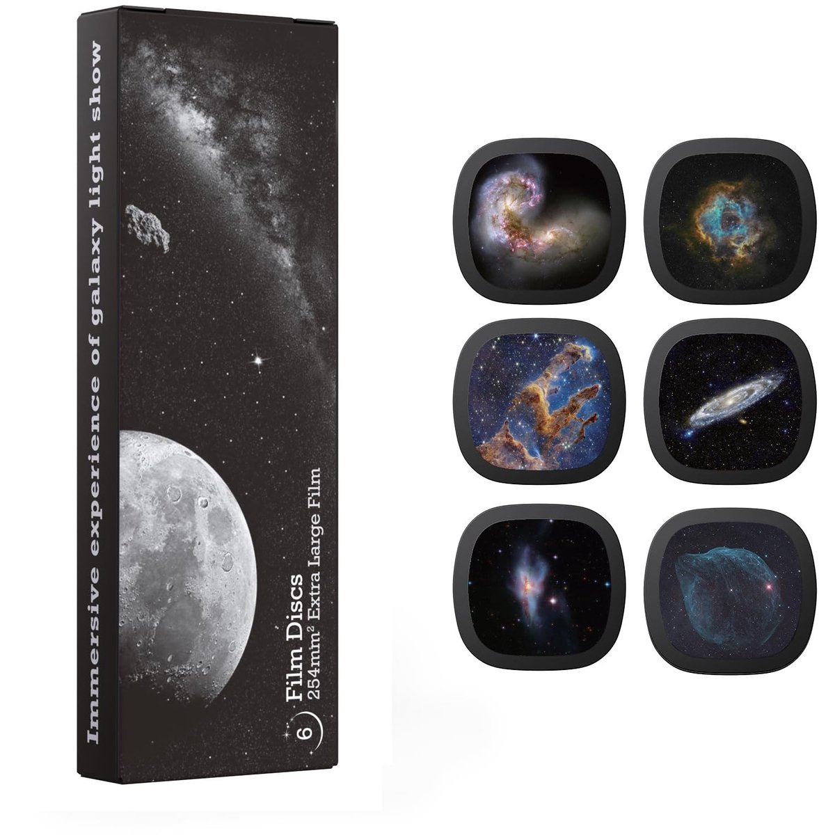 Solidchoice - Galaxy Projector Dia Set met 6 Verwisselbare Dia's voor Astronomie