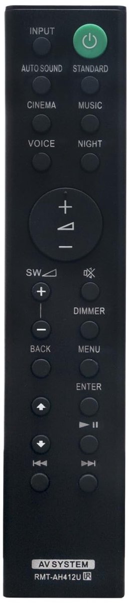 Solidchoice - Vervangende Afstandsbediening voor Soundbar