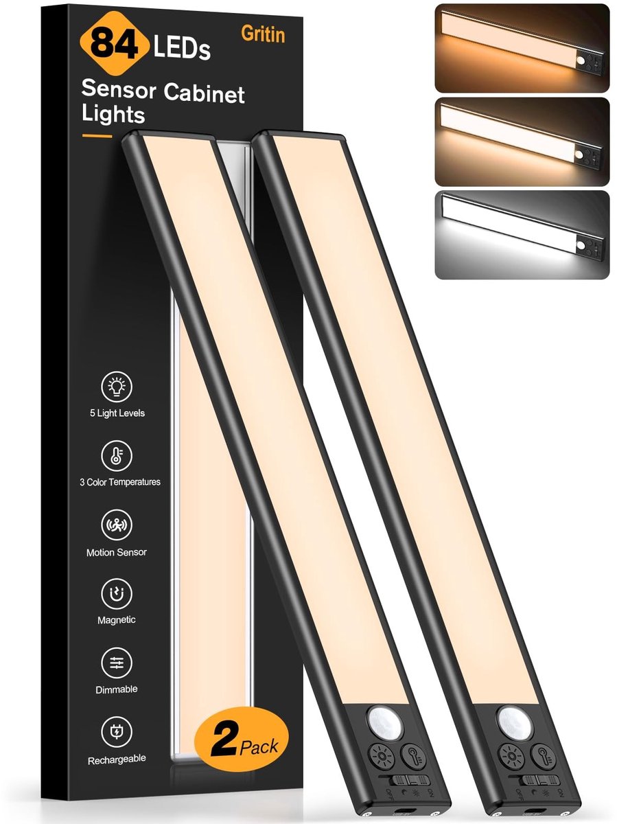 Solidchoice - Dimbare Onderkastverlichting met Bewegingssensor en Oplaadbare Batterij