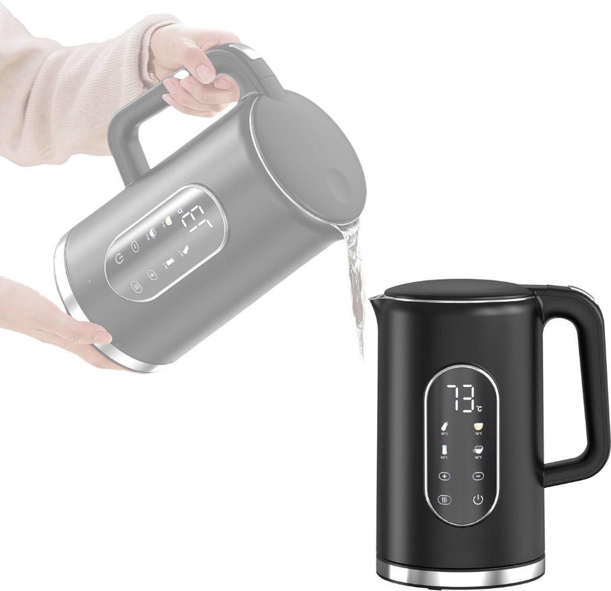 Zavio® Waterkoker met Temperatuurregeling - Heetwaterdispenser - Waterkoker RVS