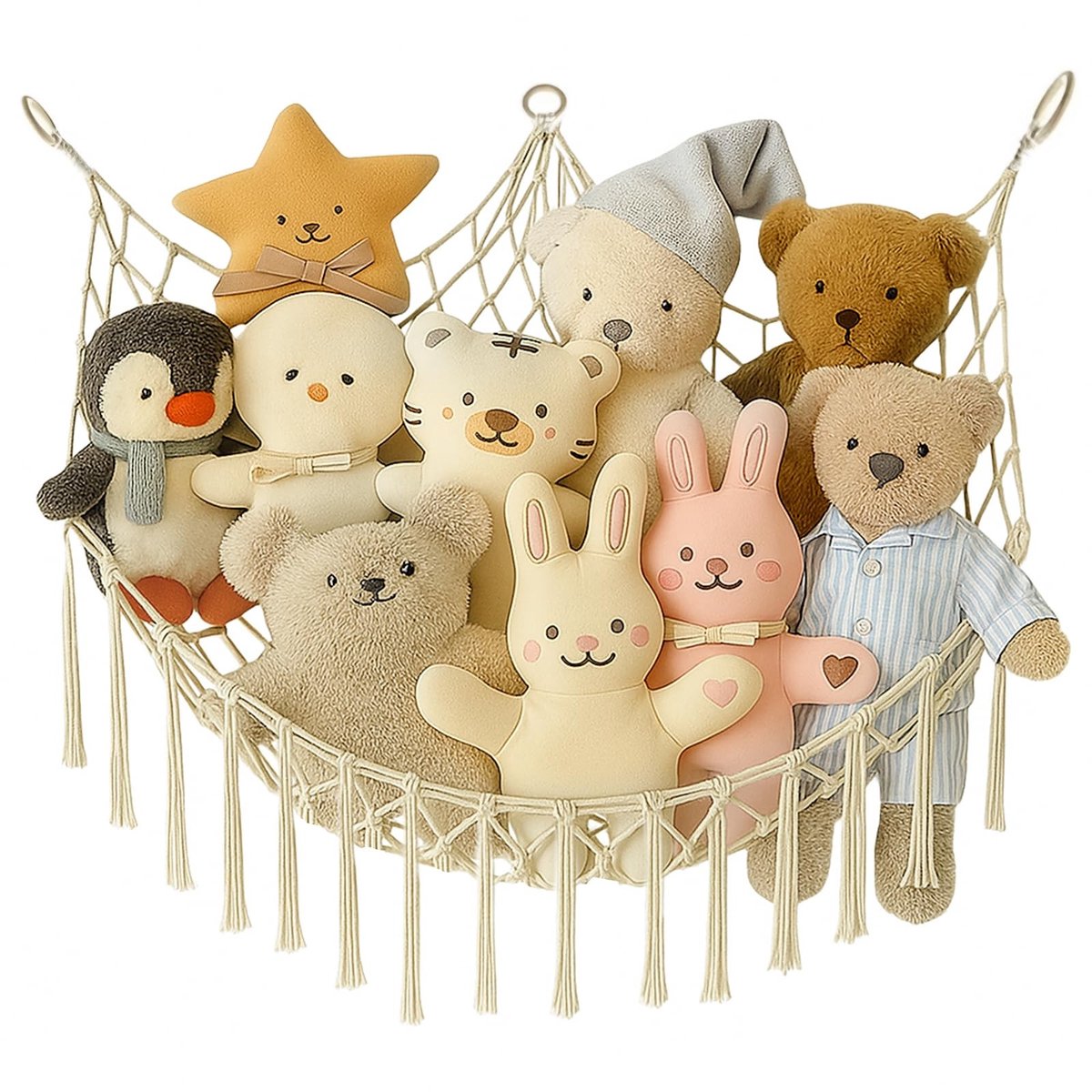 Solidchoice - Speelgoed Hammock Net voor Makkelijk Opruimen van Knuffels
