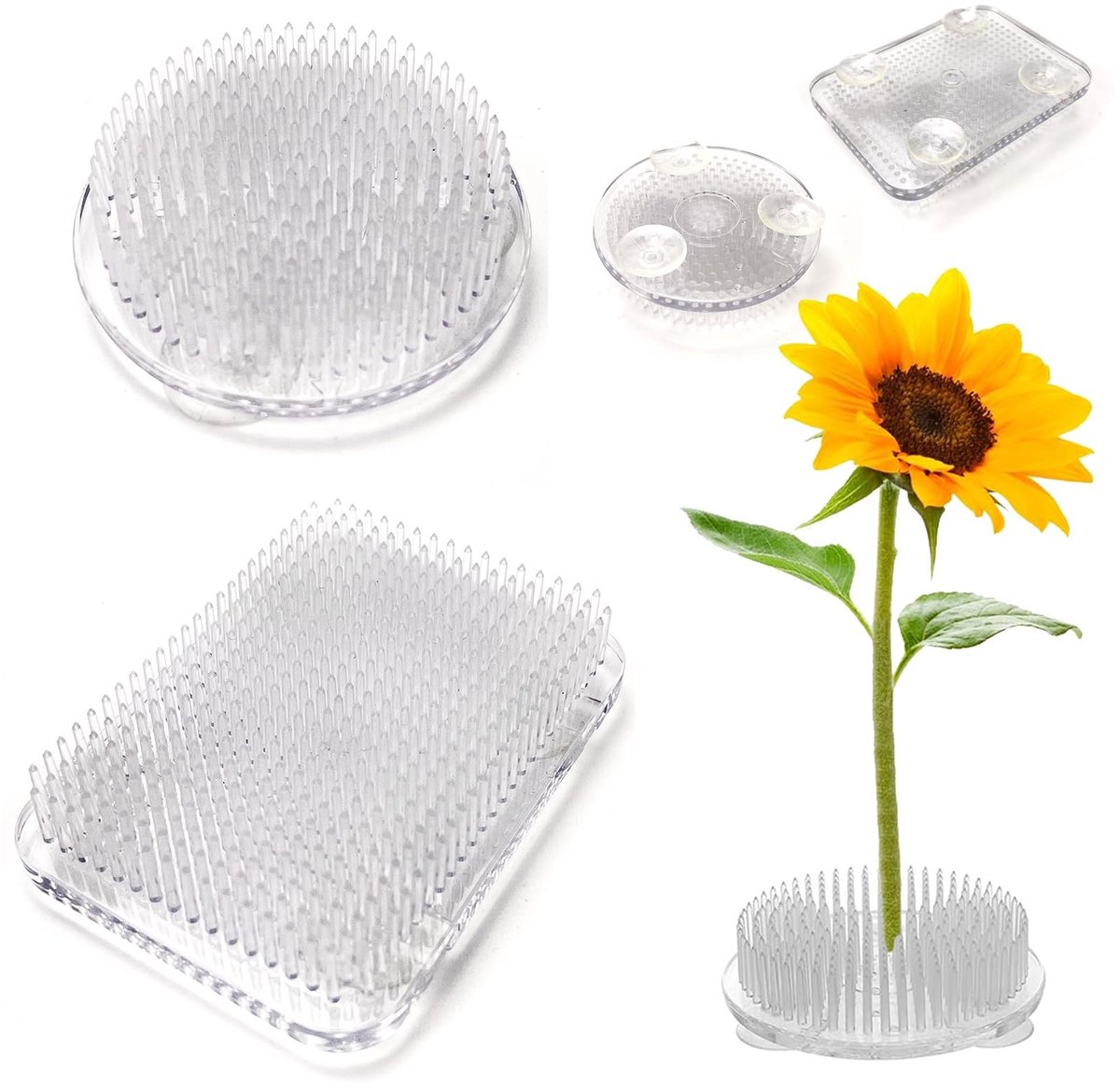 Solidchoice - 2 Stuks Plastic Kenzan voor Bloemenschikken