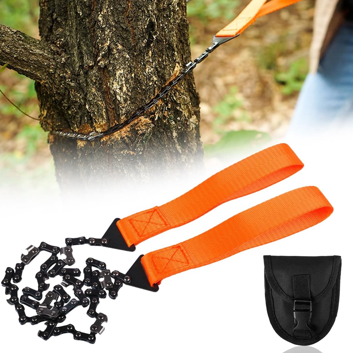 Solidchoice - Draagbare Handkettingzaag van 103 cm van Koolstofstaal