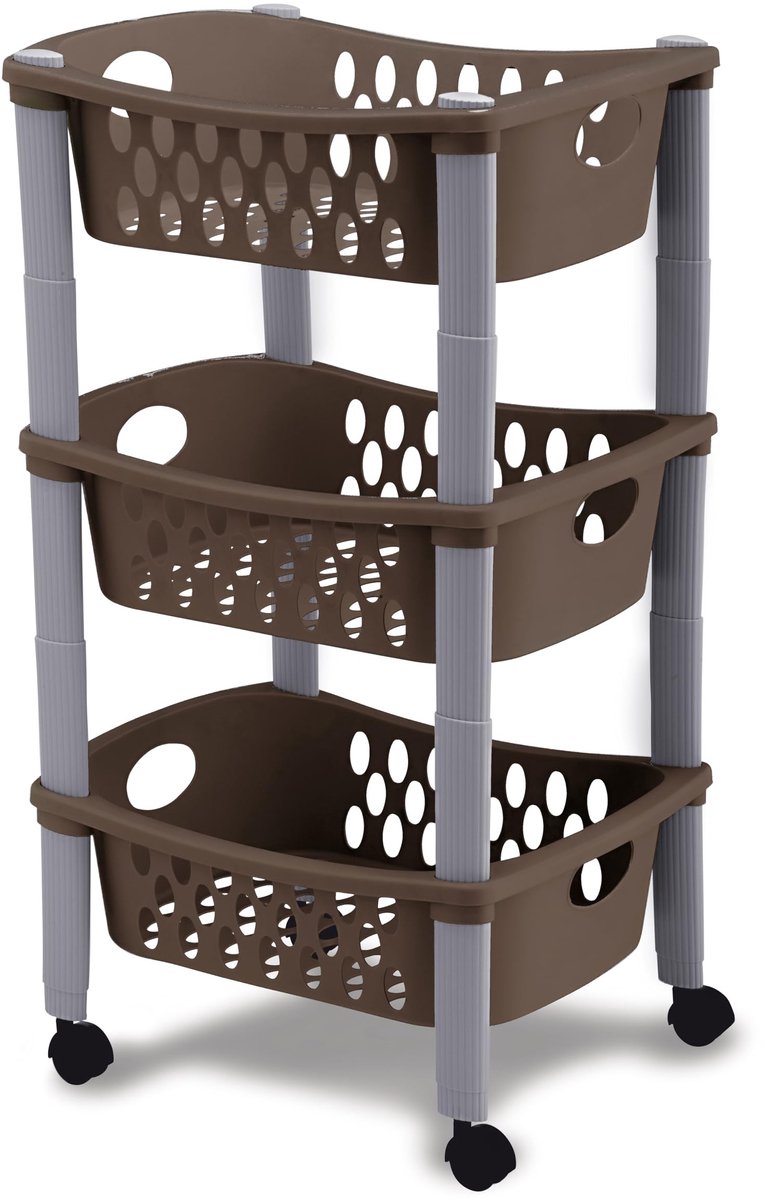 Solidchoice - Drie-Niveau Wagen in Taupe