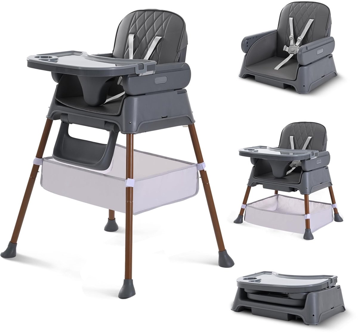 Solidchoice - 3-in-1 Verstelbare Kinderstoel voor Baby's
