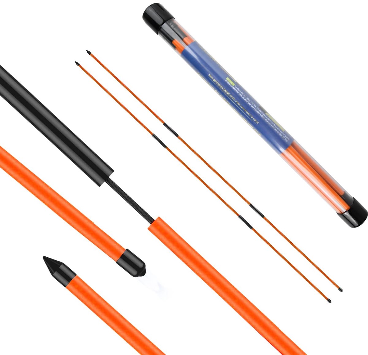 Solidchoice - Set van 2 Vouwbare Golf Alignement Sticks