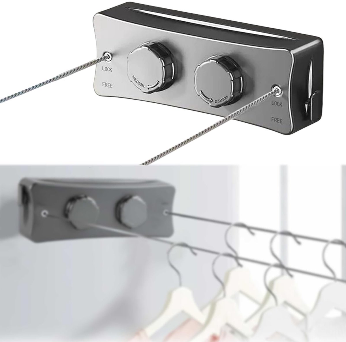 Solidchoice - Retractable Kledinglijn 5.1m van RVS
