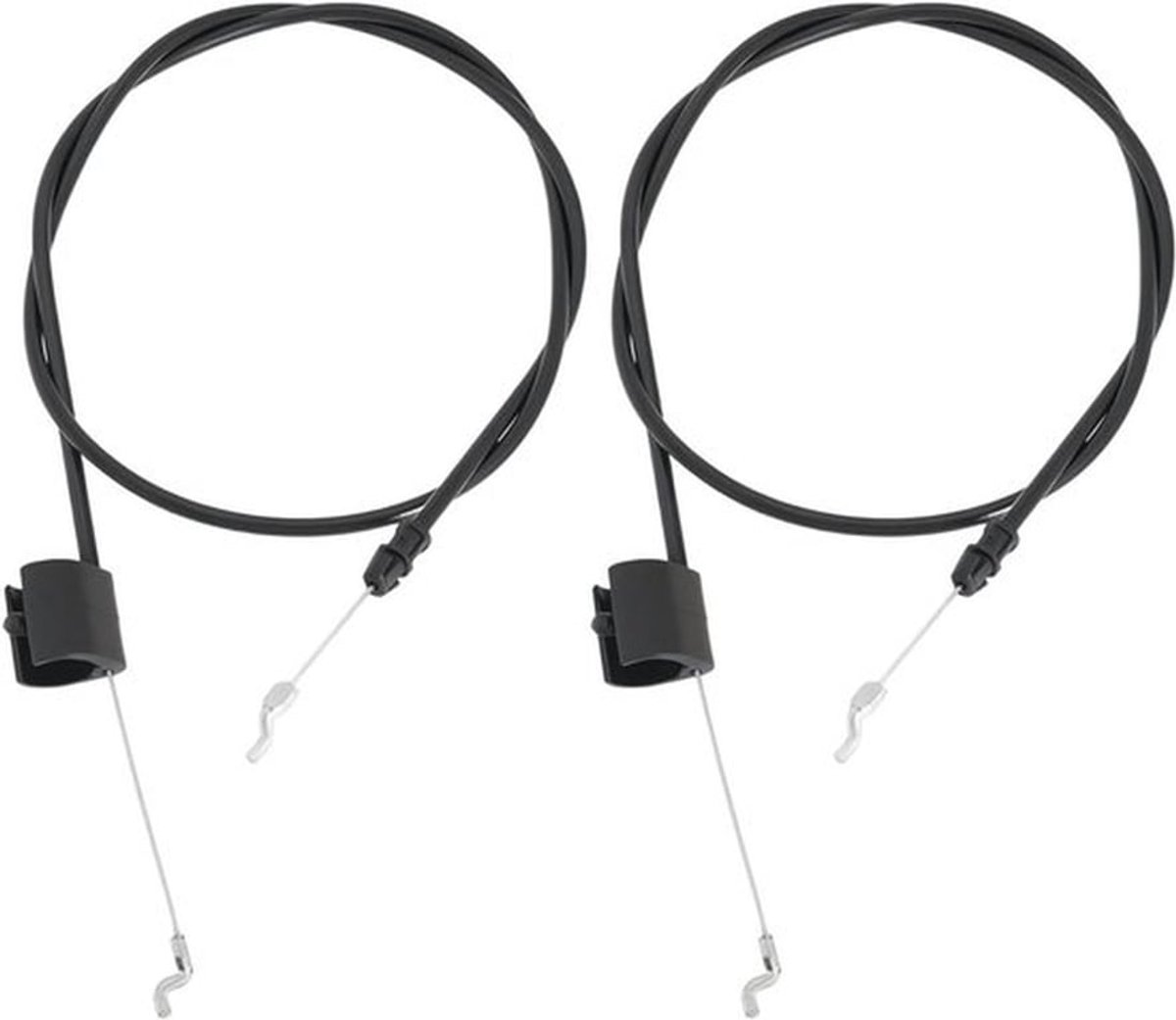 Grasmaaier Gaskabel Motor Controle Lijn Kabellengte 1358mm - 2 stks - Compatibel - Zwart.