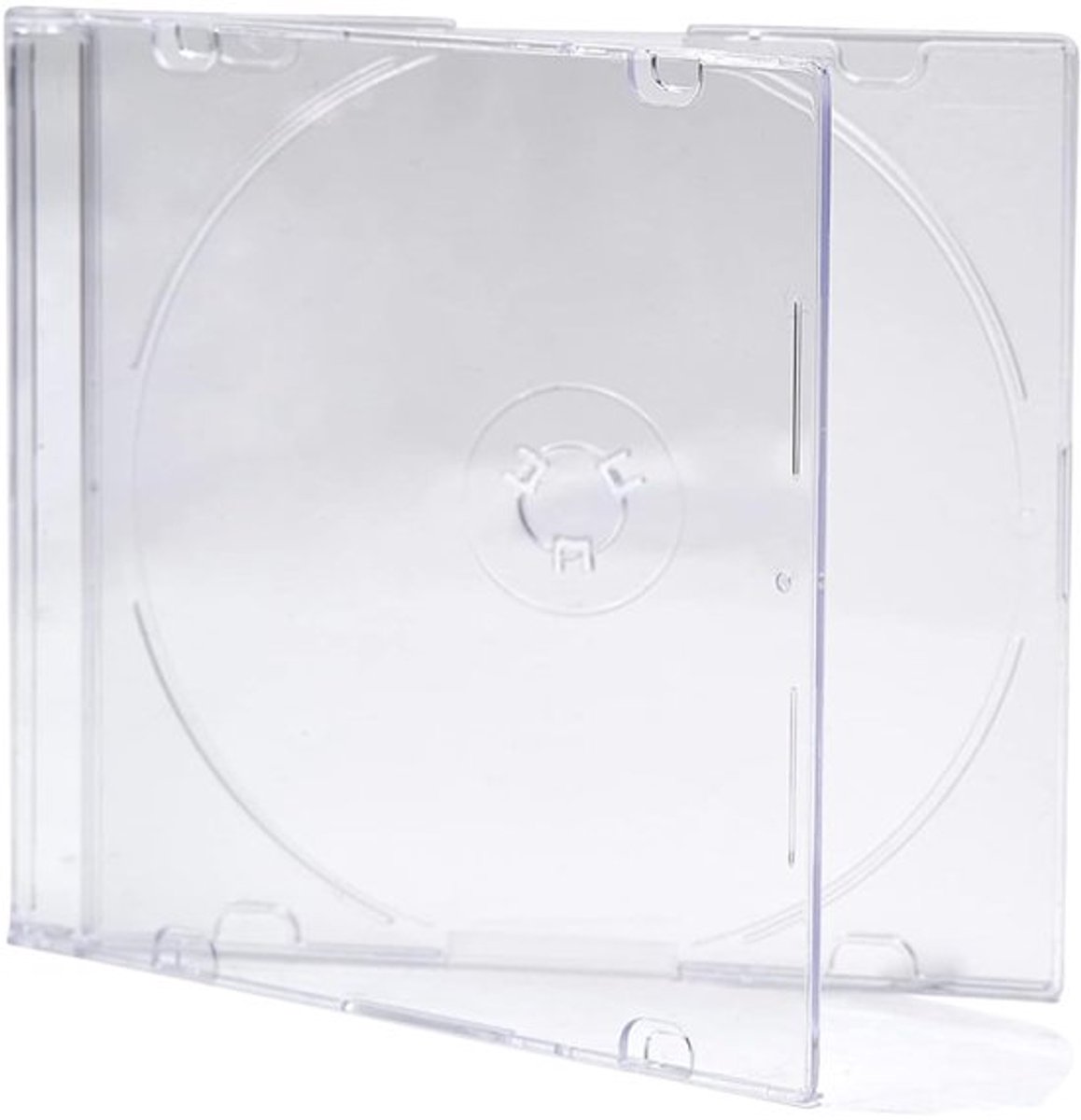 Jewel Case - 5 x Slimline Hoesjes - 5,2 mm Opbergsysteem - CD/DVD/Blu-ray - Transparante Lade - Ruimtebesparend Ontwerp - CD-Hoes