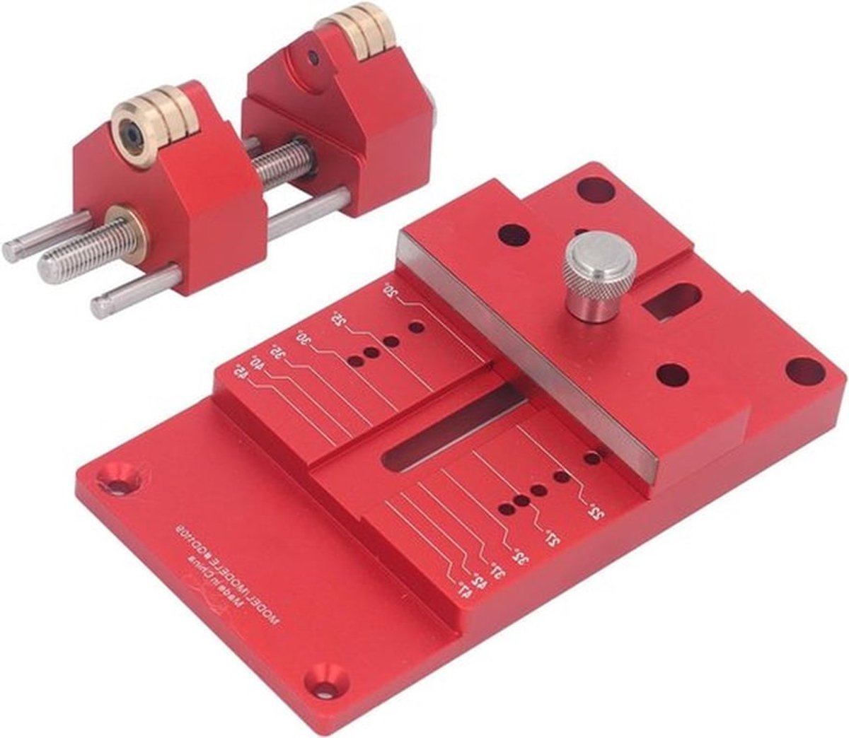 Chisel slijpset van precisie aluminiumlegering voor perfect schuin slijpen, ideaal voor houtbewerkers en ambachtslieden.