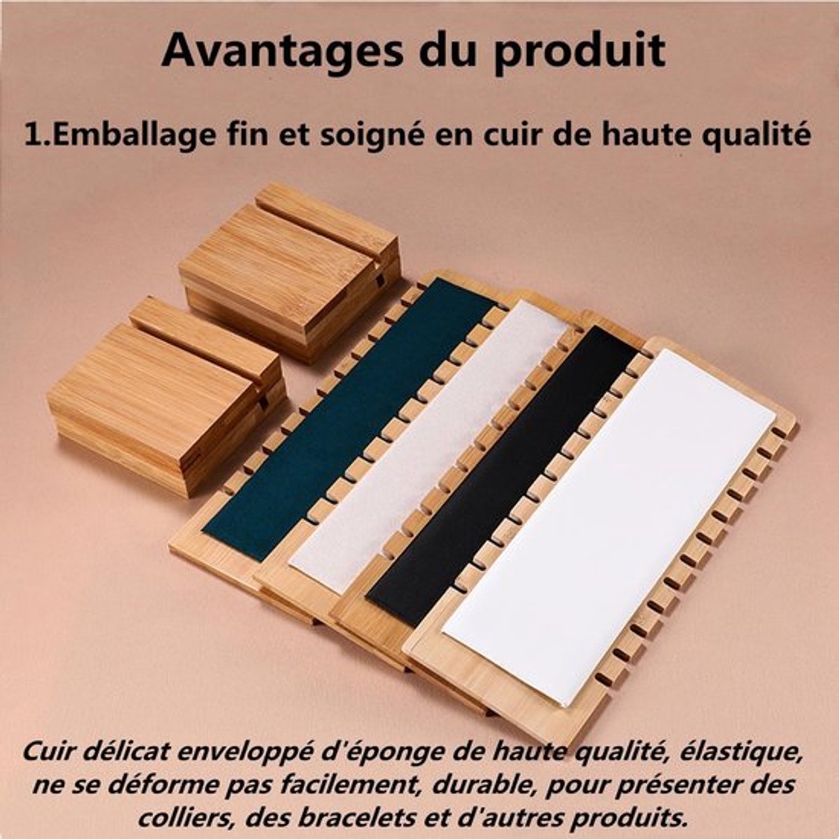 Kettingstandaard - Houten Sieradenhouder - 12 Sleuven - Armband Houder - Minimalistisch Design - Duurzaam Materiaal - 10 x 10 x 26 cm
