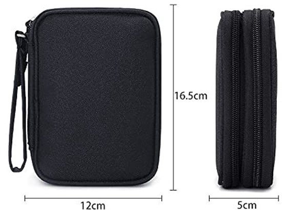 Solidchoice - Draagbare Hard Drive Opbergtas voor Twee 2.5 Inch Harde Schijven — afbeelding 2