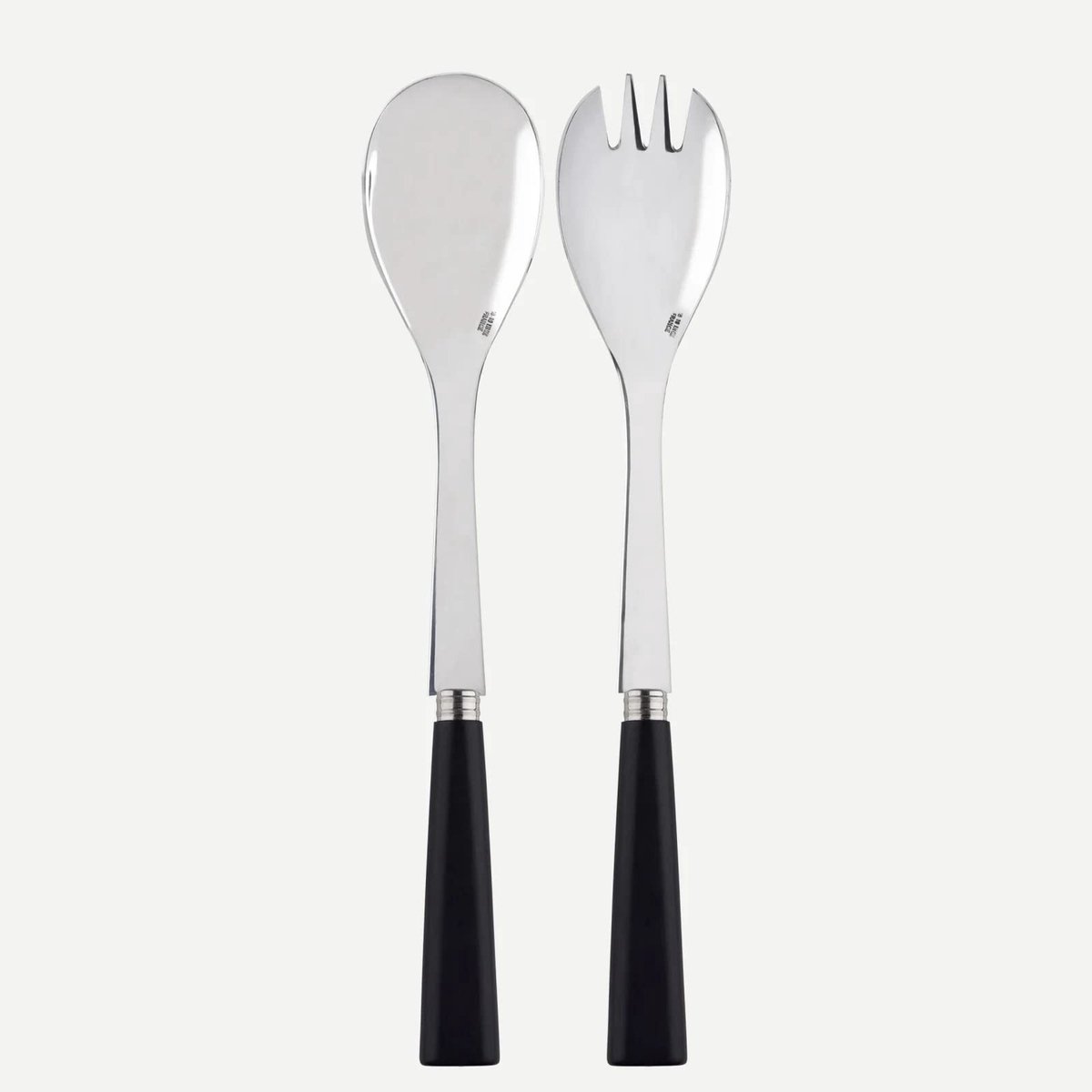Solidchoice - 2-Delige Salade Bestekset van RVS en Hout