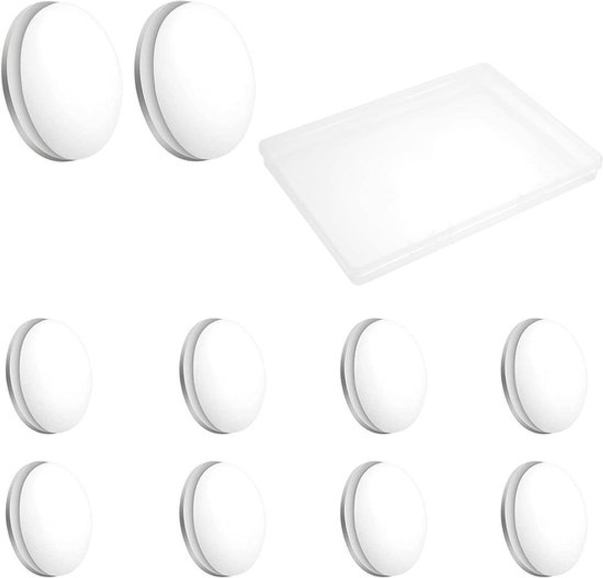 Douchegordijn gewichten set van 10 stuks - Magnetische douchegordijn gewichten - 30g per stuk - Eenvoudig te bevestigen - Voor douchegordijnen, beddengoed en tafelkleden