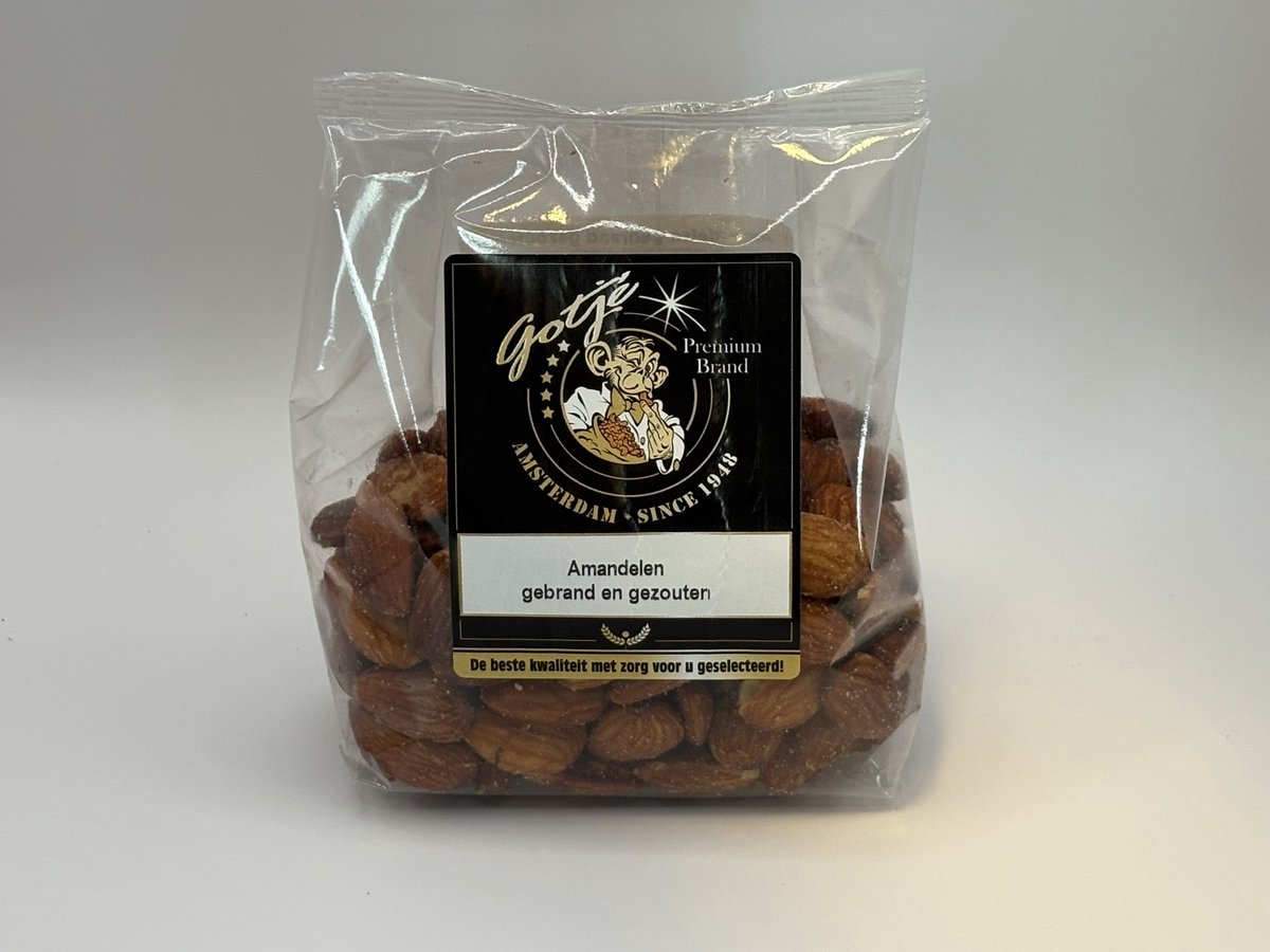 Jan Gotjé Noten - Amandelen gebrand zout 3 x 200g