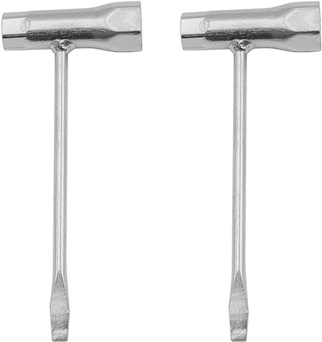 - Kettingzaagsleutel - Vervanging - 13mm x 19mm - T-sleutel - Dop - Afstellingsgereedschap - Geschikt voor - specifiek model - Kleur of model - Sleutelset met T-sleutel en dop voor kettingzaag onderhoud