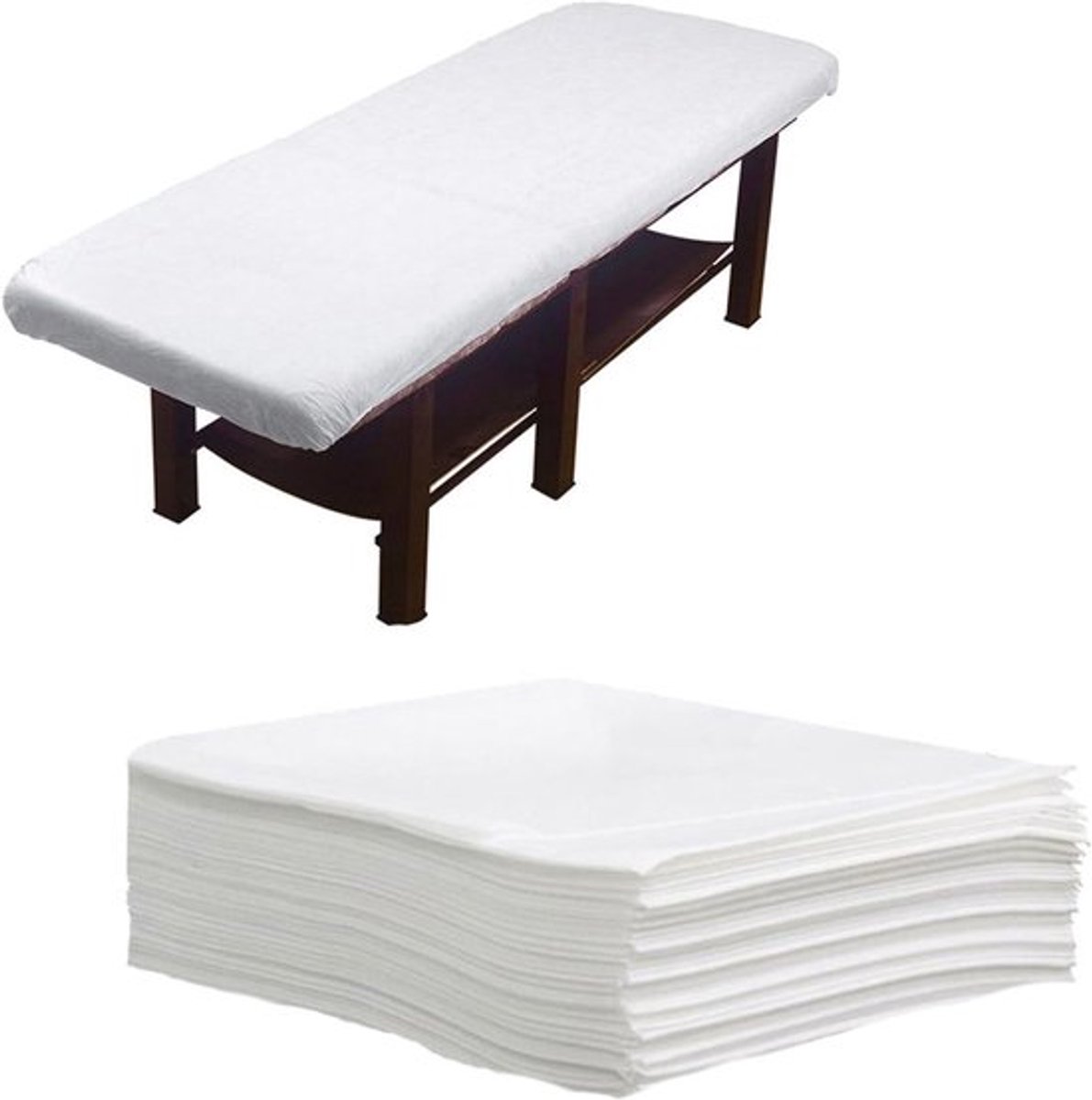 10 Stuks Wegwerp Bedlakens voor Massagetafels, Waterdichte en Oliebestendige Niet-geweven Bedlakens voor Schoonheidssalons en Spa's, Ideaal voor Professioneel Gebruik