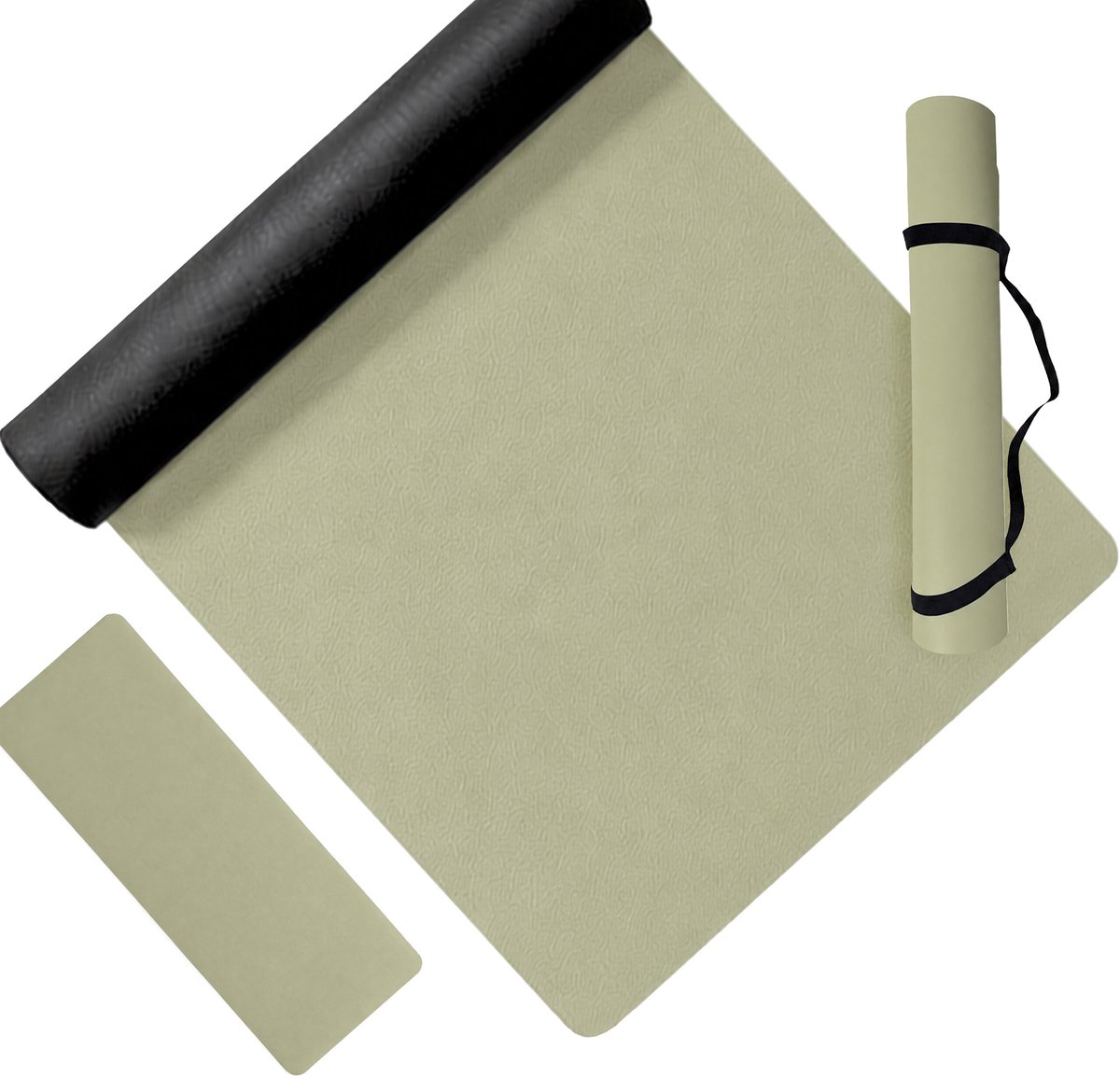 Yogamat antislip - 5 mm - groen