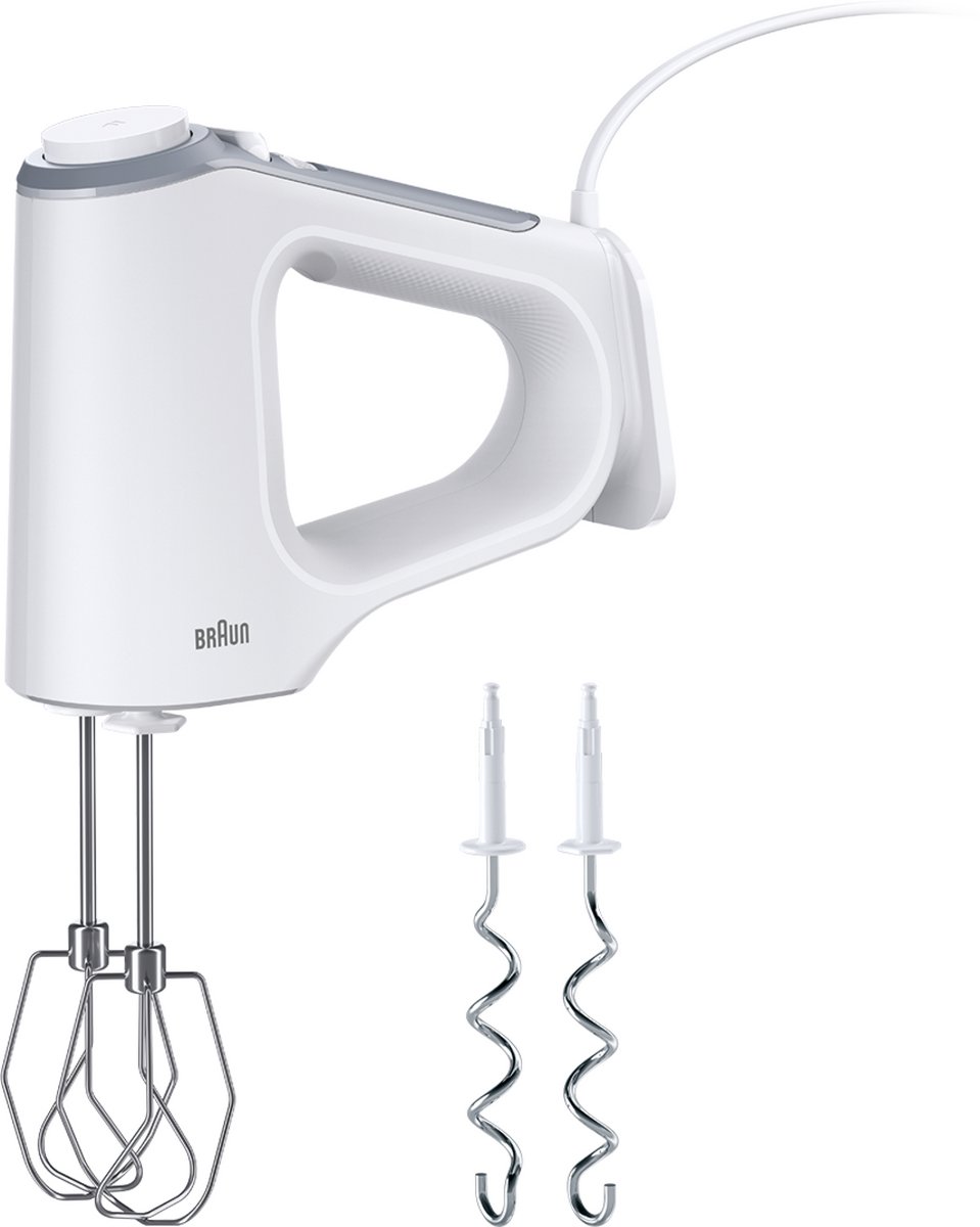 Braun MultiMix 3 HM3200WH - Handmixer - Ergonomische handgreep - 500W - 5 standen + turbo