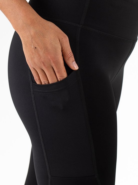 Sjeng Sports ADVANTAGE Legging Dames Zwart Hoge Taille 4-Way Stretch Met Zakken Verstelbare Tailleband Sportbroek Vrouwen van Sjeng Sports — afbeelding 5