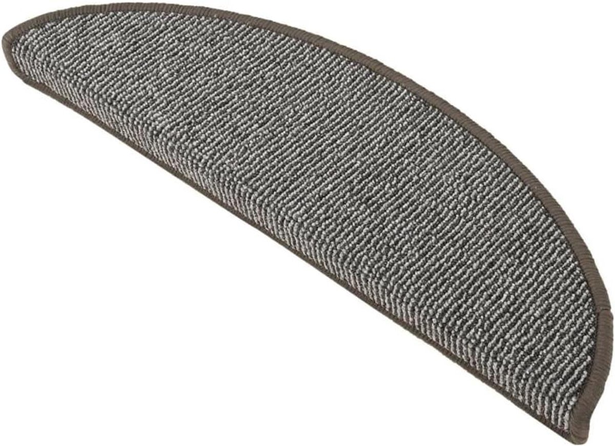 Trapmatten - Antislip matten - Veilig traplopen - Geluidsabsorberend - 15 stuks 56 cm - Grijs