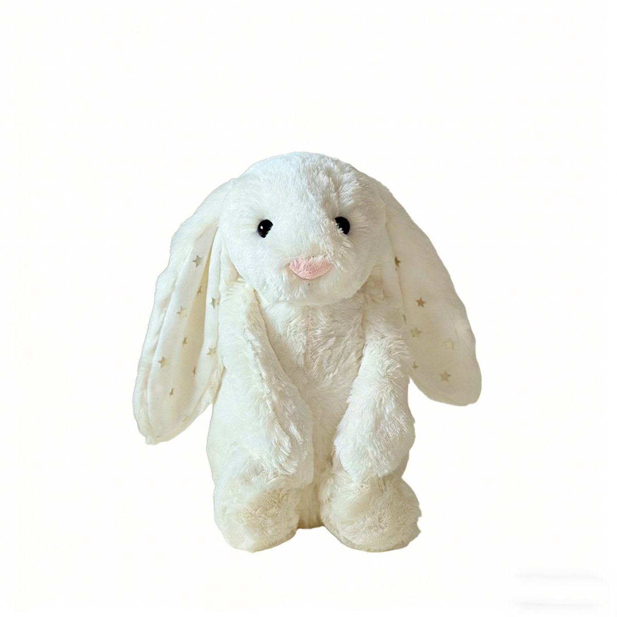 Casalora Pluche Knuffels – Konijn Knuffel 28 cm – Knuffel Met Sterrenoren Kawaii Design Zacht Knuffeldier – Wit