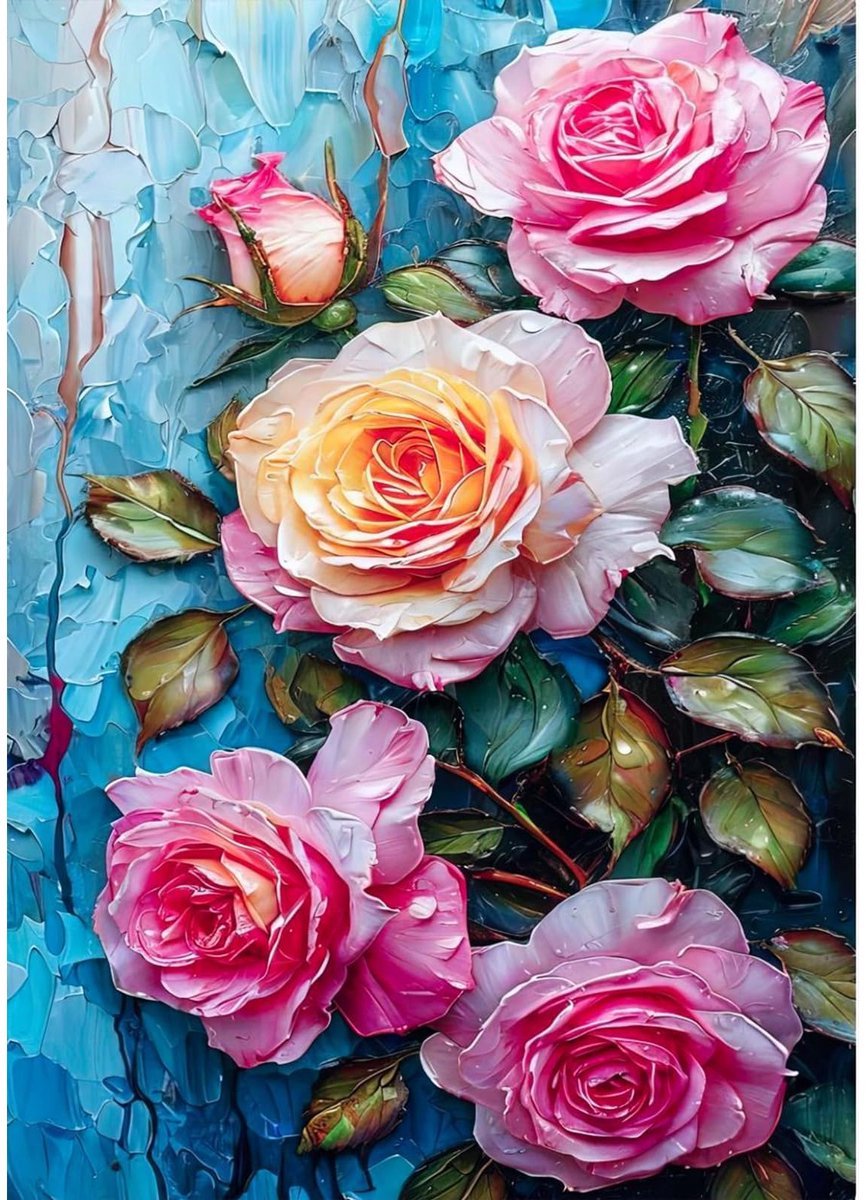 Casalora Diamond Painting - 5D Rozen Diamant Schilderij DIY Kit - Creatieve Hobby voor Volwassenen & Beginners
