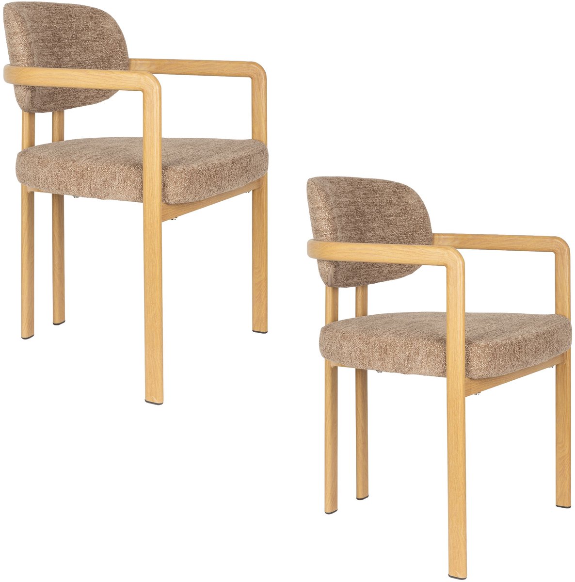 Housecraft Living Simo Eetkamerstoelen Armleuning - Set van 2