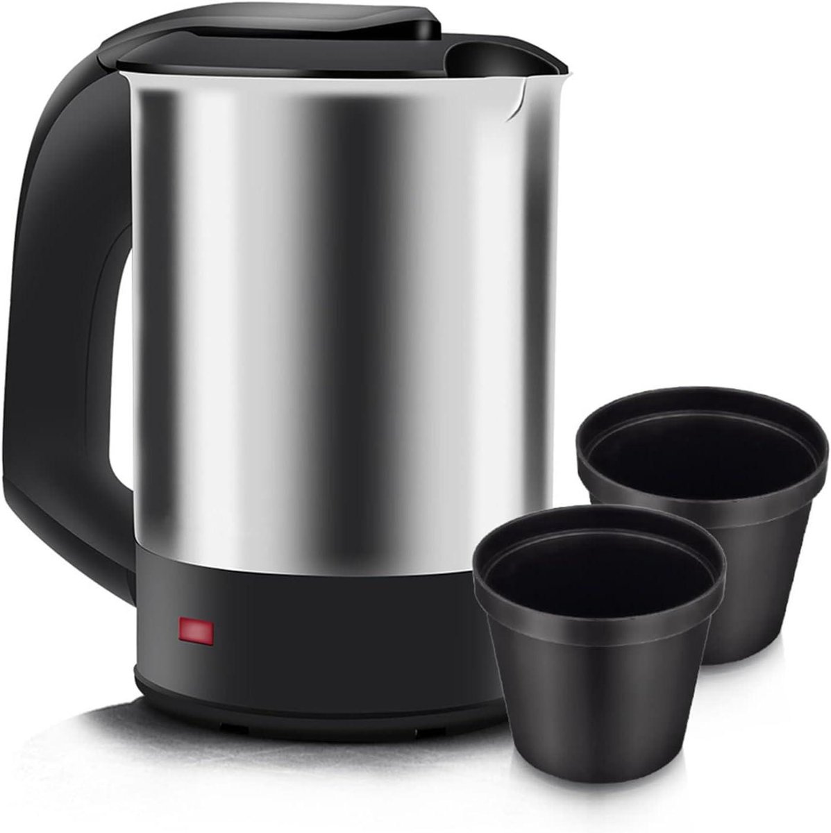Draagbare Waterkoker - Reis Waterkoker - Snel Water Koken - Automatische Uitschakeling - 0.5 Liter - Zilver