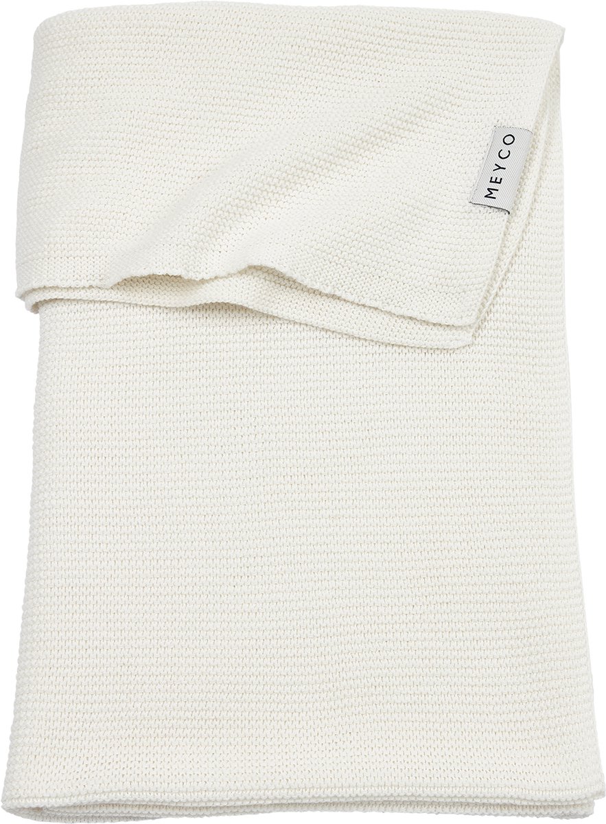 Meyco Baby Basic Wiegdeken - Offwhite - 75x100cm - 1.0 TOG