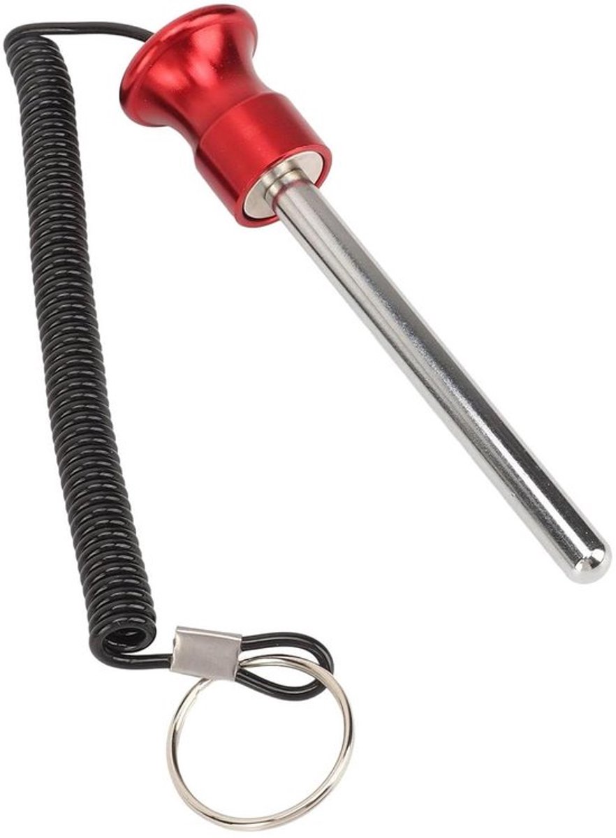 Gewichtstapel voor fitnessapparatuur met verbeterde selectie - rood - 100 mm - veiligheidsslot.
