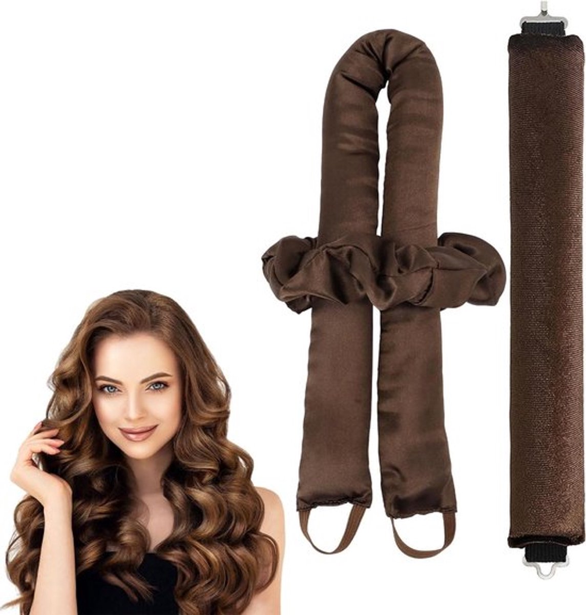 Krulspelden voor Lang Haar - Natuurlijke Golven - Overnight Krullen - Zonder Hitte - DIY Styling - Set van 2