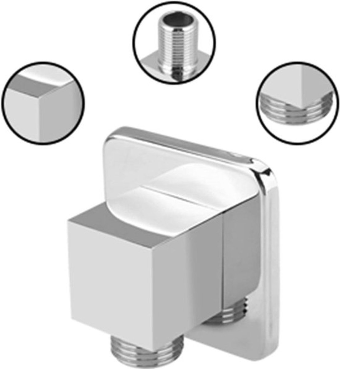 Elleboog voor Handdouche - G1/2 Connector - Wandmontage Hoek Valve - Waterafvoer - Badkamer Accessoire