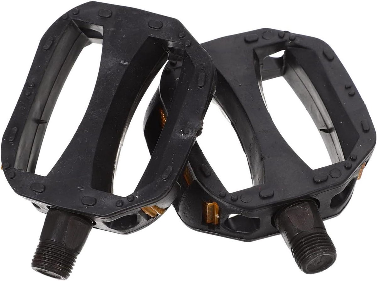 Kinderfietspedalen - Fietspedalen Kinderen - Veilig Fietsen - Antislip Oppervlak - 9.8 x 7 x 2 cm - Zwart