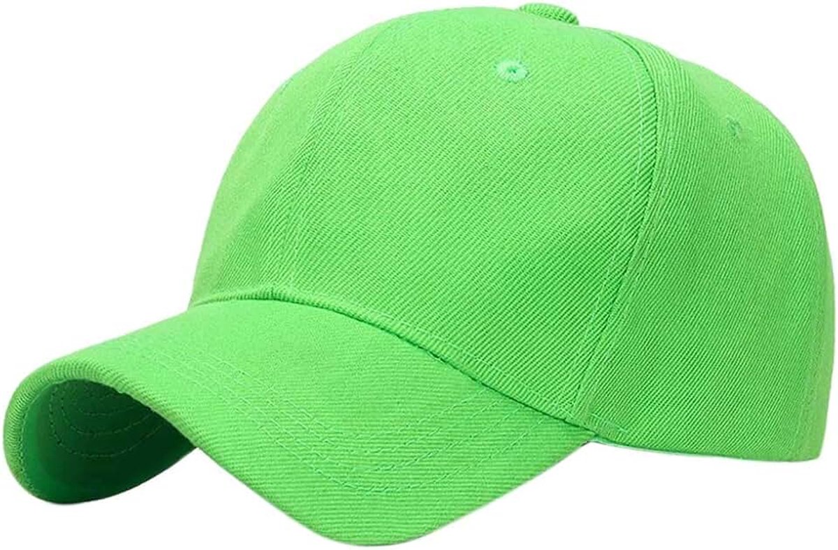 Dames eenvoudige effen baseballpet pet pet met klittenbandsluiting meerkleurige opties