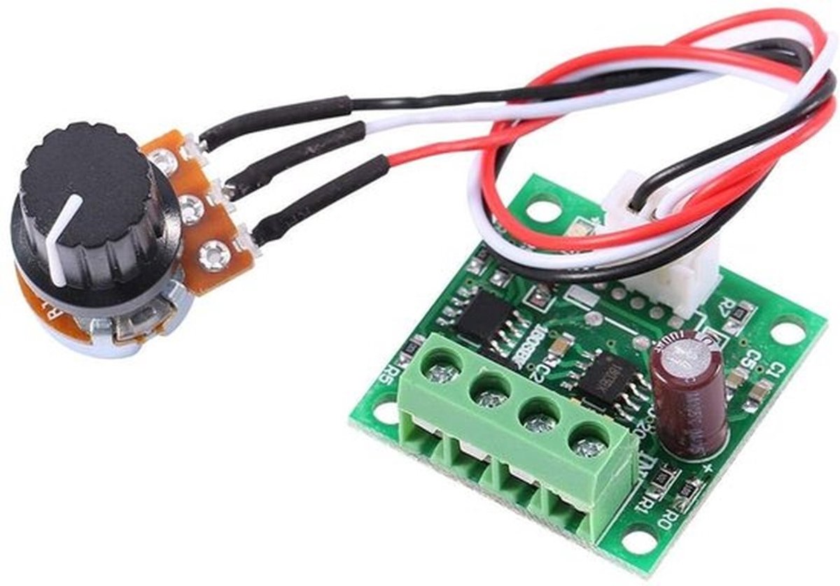 DC Motor Snelheidsregelaar - Mini cruisecontrol-module - Betrouwbaar en stabiel - Laagspanning 1,8 V - 15 V - Voor DC-motoren - 2 A