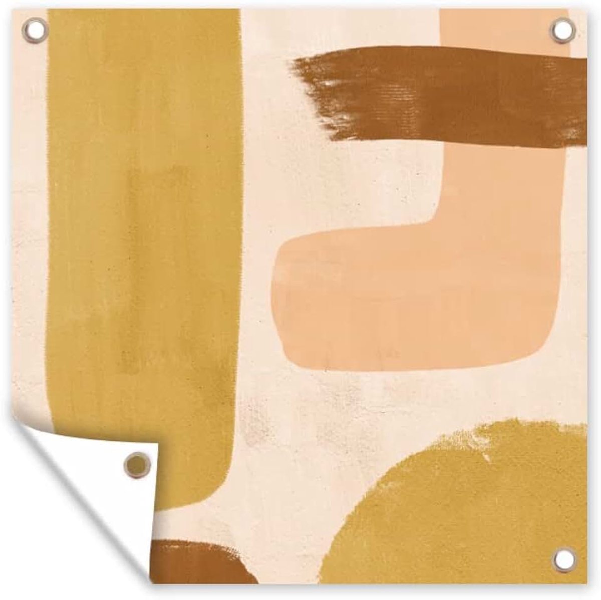 Tuinposter - 200x200 cm - Abstract - Pastel - Boho
