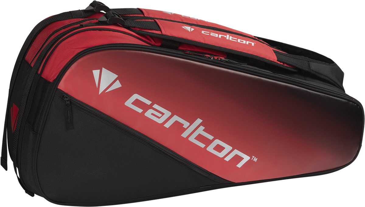 Carlton - racket bag- pro 3 comp- black/red