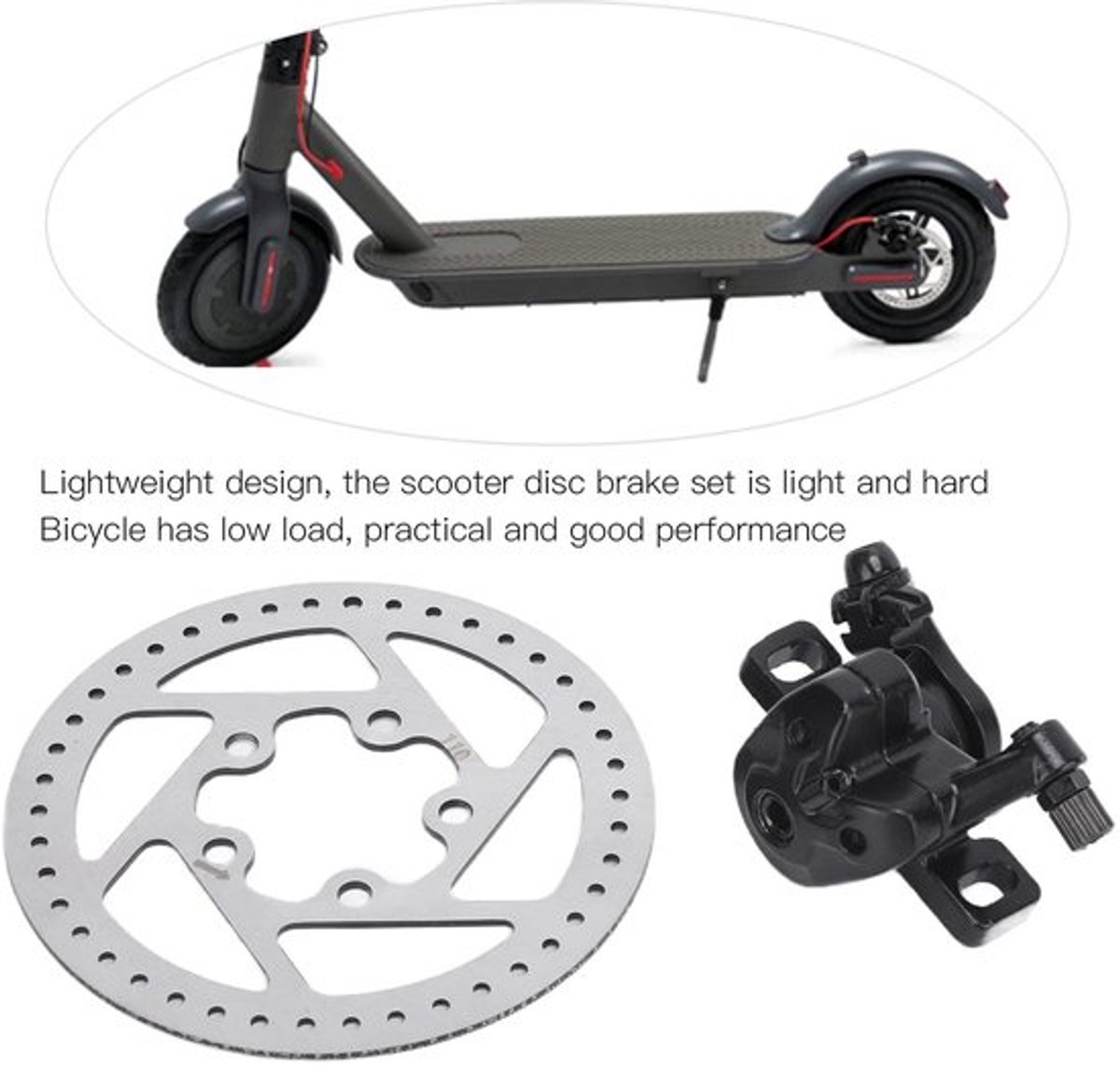 - Elektrische Scooter Band - Schijfrem Rotor 110mm - Duurzaam materiaal - Lichtgewicht ontwerp - Vervanging voor M365 - Geschikt voor sco