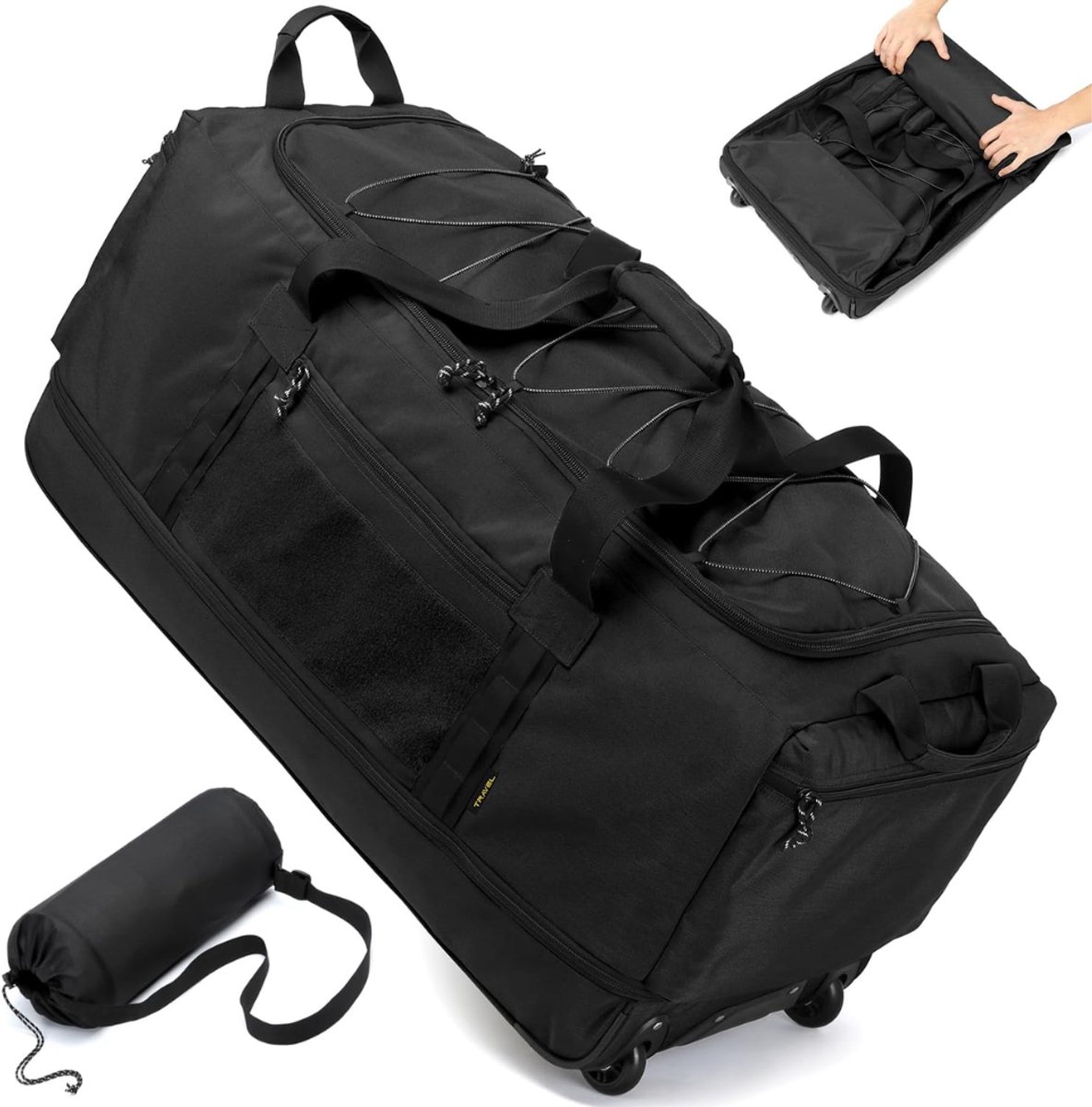 ZRNS® Koffertas - Reistas met Wielen - Weekendtas - Uitbreidbare Tas - Zwart