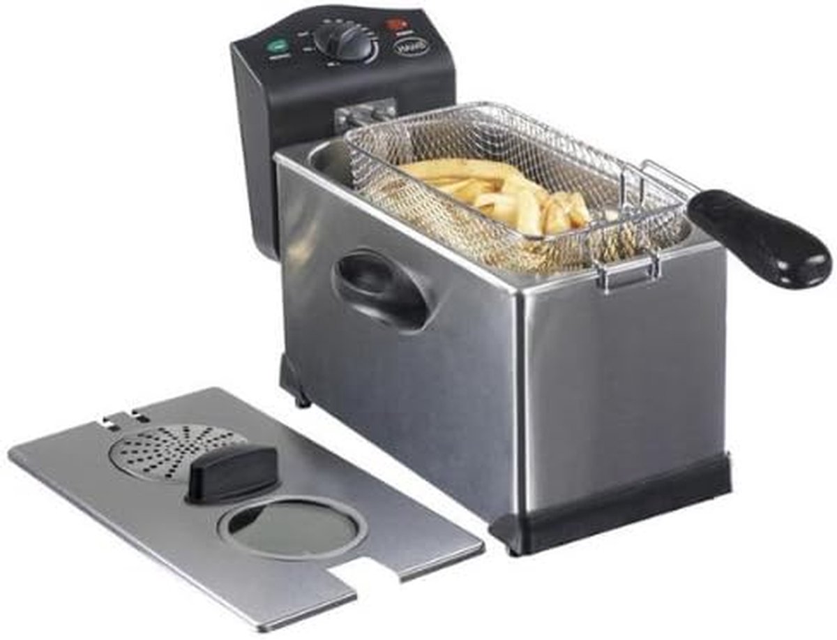 Friteuse - Frituurpan - Lekker Eten - Grote Capaciteit - 3 Liter - Meerkleurig