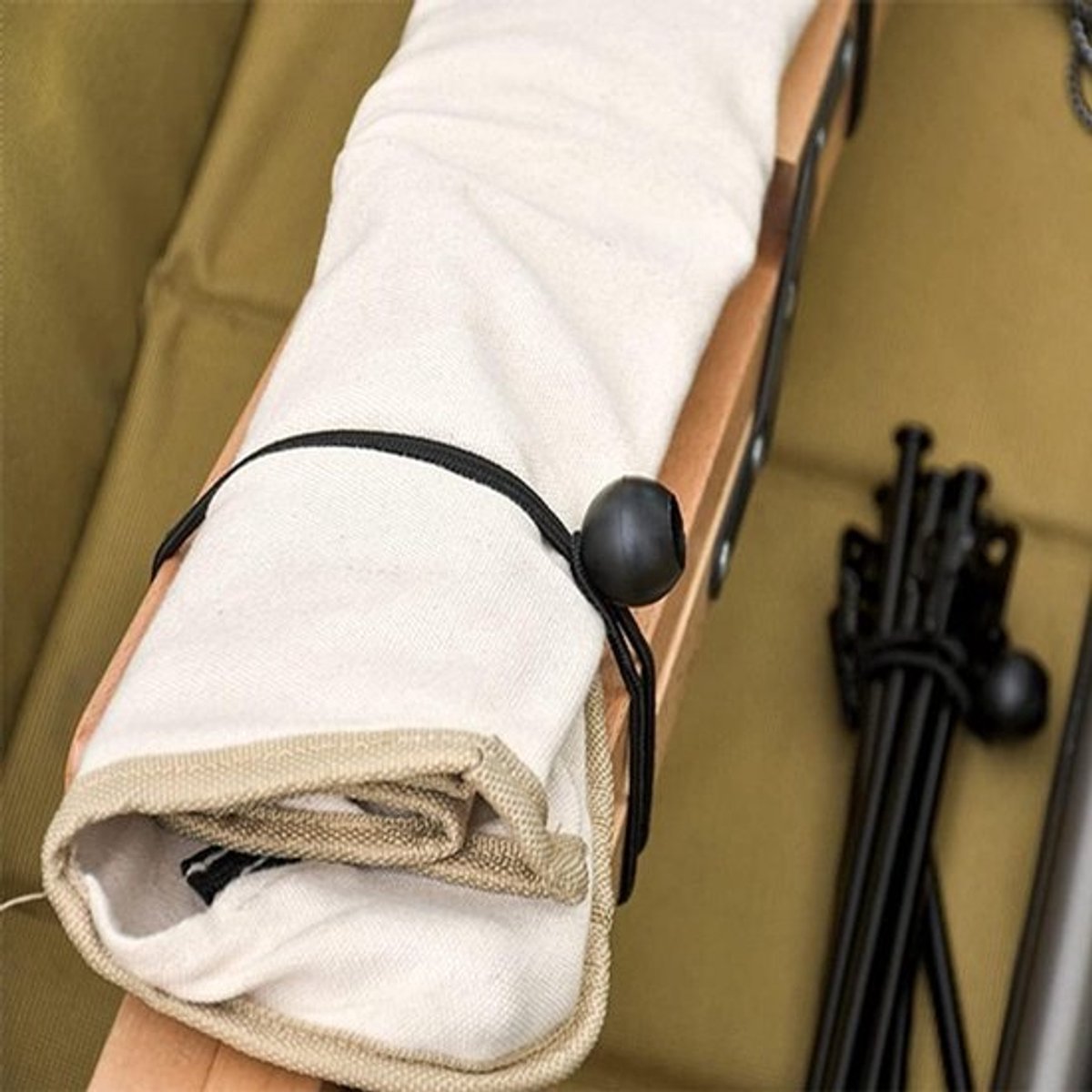 SnelShoppen - Set van 10 Zwarte Stretchrubbers met Bal, Duurzame Tarpaulin Spanners van Polypropyleen en Latex, Stretchrubber voor Tarpaulins, Tenten,