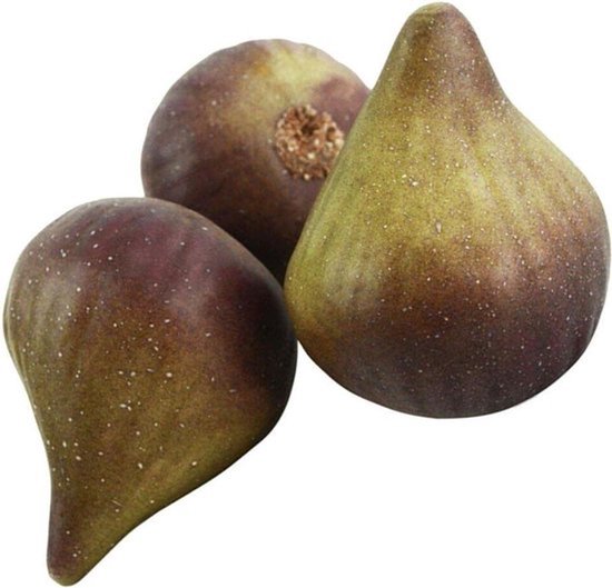 Simulatie vijgen decoratie voor huis en tuin - levensecht design - decoratieve fruitspeelgoed - nep fruit decoratie - set van 3 stuks