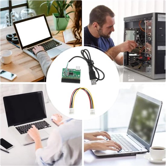 Externe diskettestation - USB-converter - Gegevens overzetten - Plug and play - 144 MB - Zwart — afbeelding 2