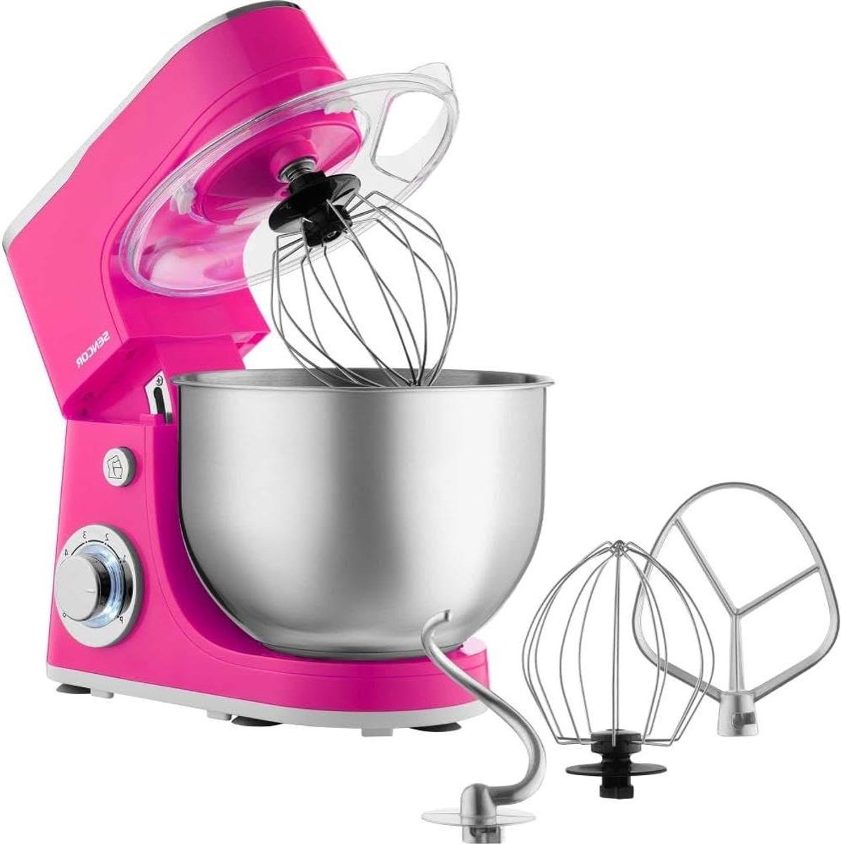 Keukenmachine - Kneedmachine mixer - Bakken en koken - Krachtige 1300W motor - 5.5L kom - Blauw