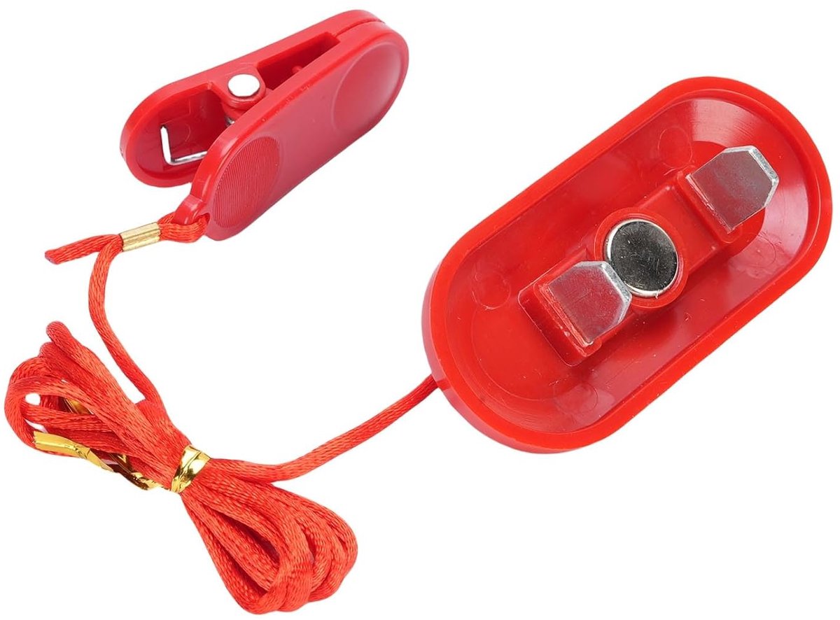 Loopband Noodstop Sleutel - Veiligheidssleutel Loopband - Veilig Trainen - Universele Pasvorm - 75 x 35 mm - Zwart